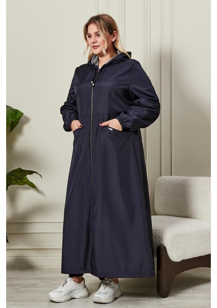 Kadın Büyük Beden Tam Boy Trenç modelleri