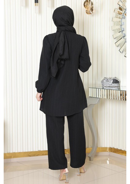 Taş Detaylı Takım Siyah MSW19195 fırsatları