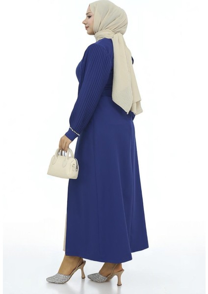 Piliseli Yırtmaçlı Takım Indigo MSW19239 fırsatları