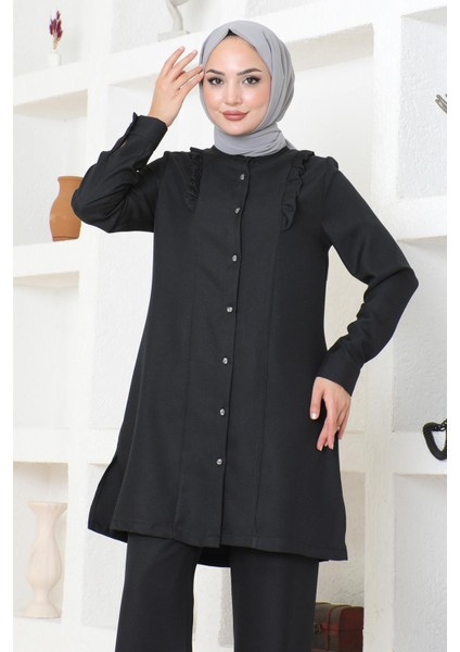 Fırfır Detaylı Takım Siyah MSW19224 fiyatları