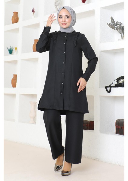 Fırfır Detaylı Takım Siyah MSW19224 modelleri