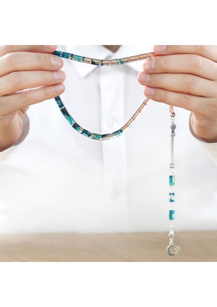 Kararmaz Metal Püsküllü Kesme Kesim Süzme Mavi Beyaz Ateş Kehribar Tesbih fırsatları