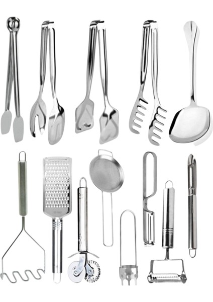 13 Parça Çeyiz Seti, Pratik Mutfak Eşyaları Servis Gereçleri Servis Seti