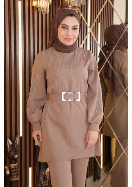 Incili Taş Detaylı Takım Vizon MSW19116 fiyatları