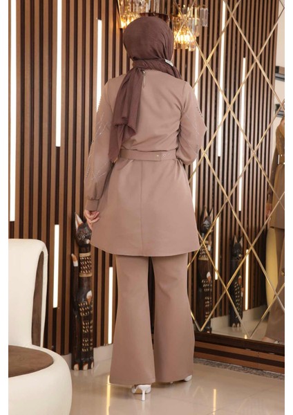 Incili Taş Detaylı Takım Vizon MSW19116 indirimleri