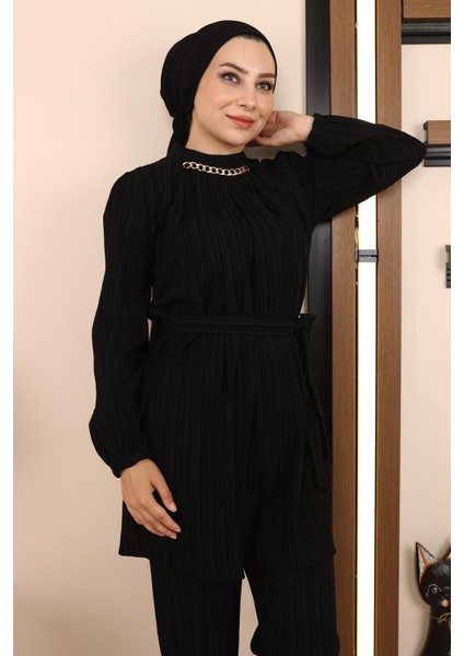 Zincir Detaylı Takım Siyah MSW19140 fiyatları