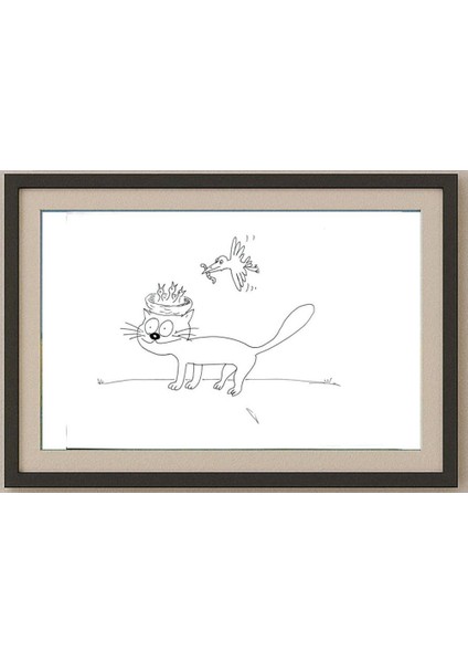 Karmanov Misha 29X21CM Orijinal Karikatür Tablo