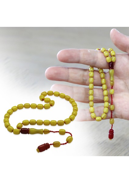 Sistemli Küp Kesim Çift Renk Imameli Bilek Boy Yeşil Ateş Kehribar Tesbih fiyatları