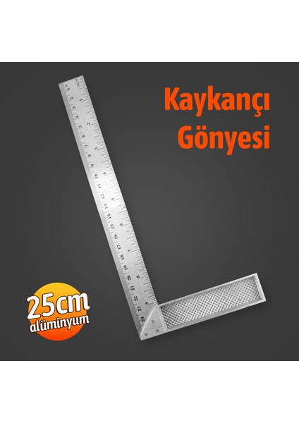Alüminyum 25 cm 10 Inch Kaynakçı L Gönye Marangoz Fayansçı Kaynakçı L Cetveli