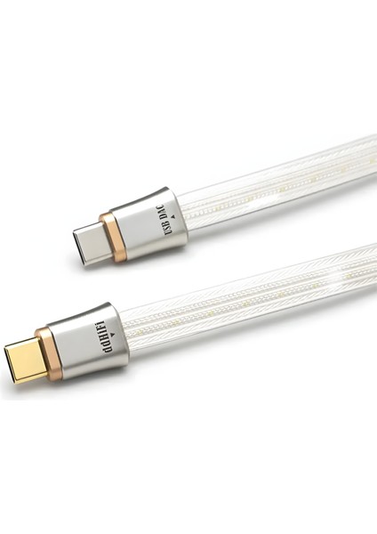 TC19CC | Üst Düzey Saf Gümüş Dijital Sinyal Kablosu | Usb-C To Usb-C Otg Kablo - 10CM fiyatları