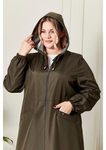 Kadın Büyük Beden Tam Boy Trenç indirimleri