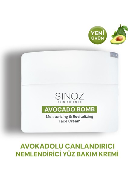 Avokado Bomb Canlandırıcı Nemlendirici Yüz Bakım Kremi 50 ml