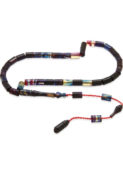 Sistemli Kesme Kesim Mini Boy Bonibon Ateş Kehribar Tesbih