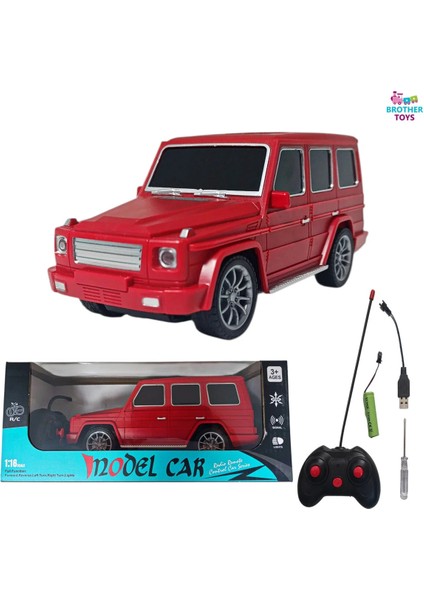 Gerçekçi Tasarım Uzaktan Kumandalı Şarjlı Full Fonksiyon Jeep Araba 1:16 Ölçek