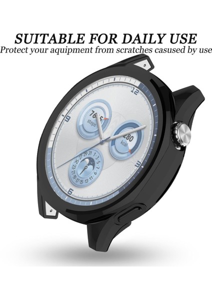 Huawei Watch Gt 6 46MM Silikon Parlak Renkli Ekran Koruyuculu Kasa Koruyucu (42MM Değildir) fırsatları