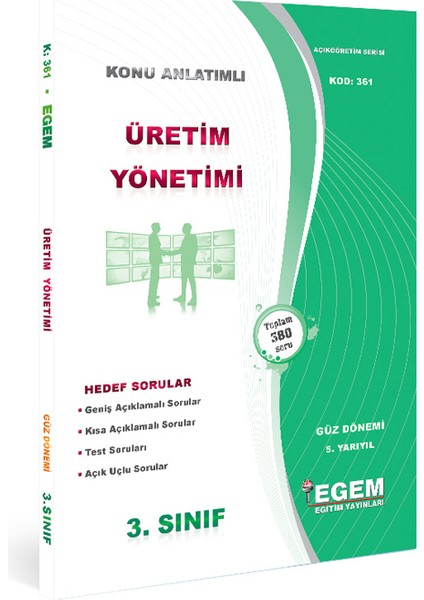 Aöf 3. Sınıf Üretim Yönetimi Güz Dönemi Konu Anlatımlı Soru Bankası