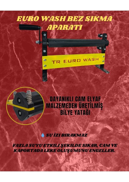 Bez Sıkma Makinası, Oto Yıkamaların Vazgeçilmezi 40 cm Bez Sıkma Aparatı