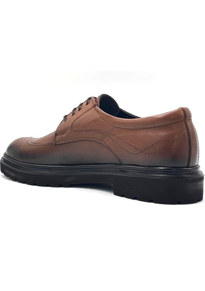Prego (Stillo) Iç Dış Hakiki Deri Eva Hafif Taban Bağcıklı Erkek Klasik Ayakkabı Taba fırsatları