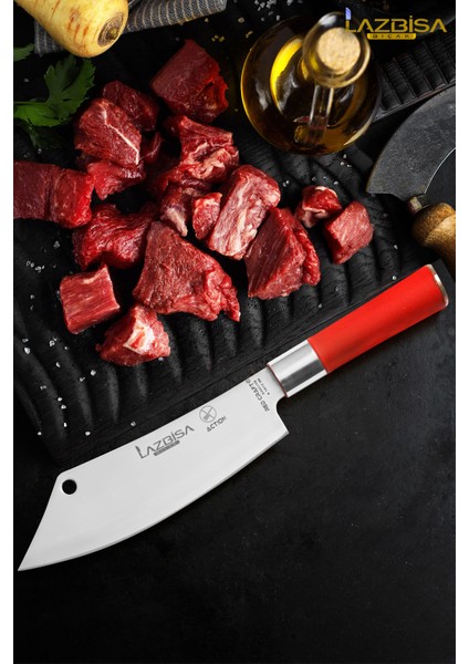 Red Craft Serisi Mutfak Bıçak Action Şef Bıçağı Et Ekmek Sebze Salata Şef Bıçağı Hds-39