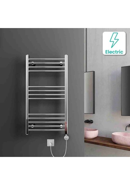 500*800 Krom Akıllı Elektrkli Havlupan Isıtıcı Radyatör