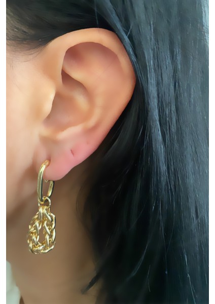 Zincir Sallantılı Gold Küpe fiyatları