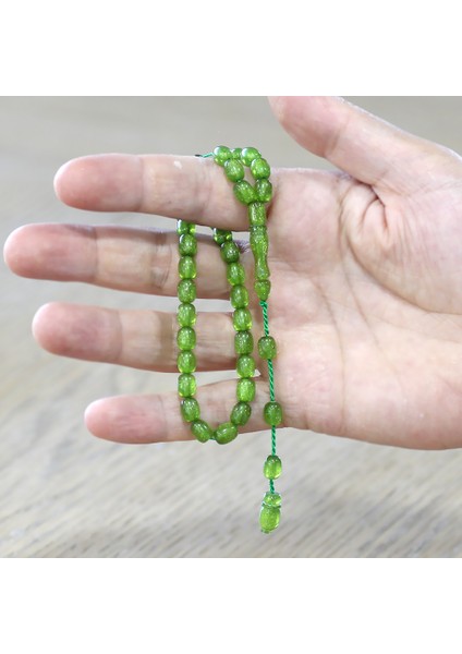 Sistemli Küp Kesim Bilek Boy Sedefli Yeşil Ateş Kehribar Tesbih modelleri