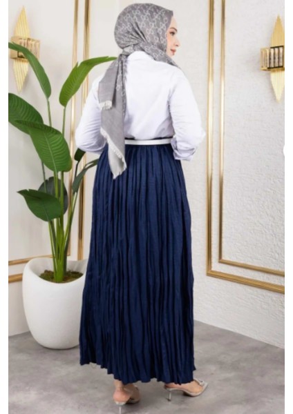 Astarlı Kraş Etek-Lacivert fırsatları