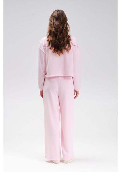 Kadın Uzun Kol Bisiklet Yaka Kruvaze Büzgülü Crop Ikili Takım fiyatları