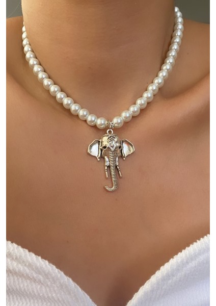 Fil Uçlu Cam Inci Kolye