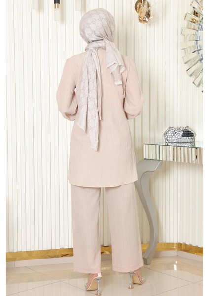 Taş Detaylı Takım Bej MSW19195 fırsatları