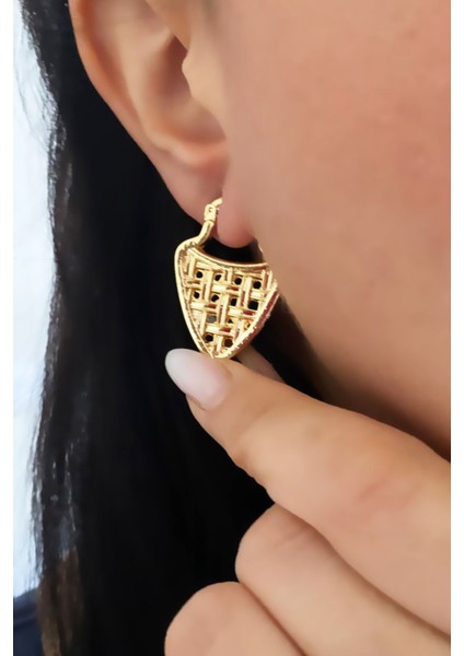 Desenli Marka Tasarım Küpe