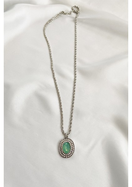 Burgu Zincir Şık Taş Uçlu Kolye fiyatları