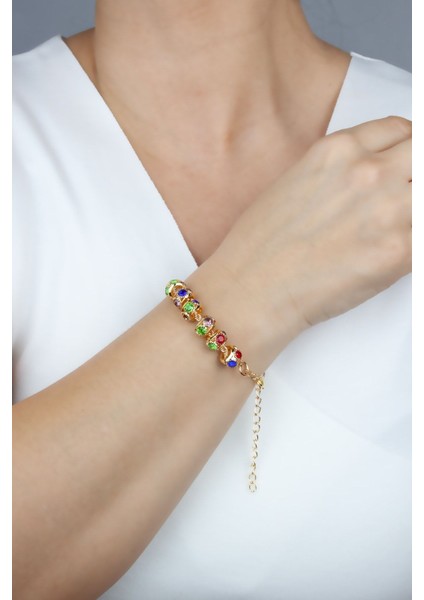 Burgu Zincir Altı Charmlı Bileklik