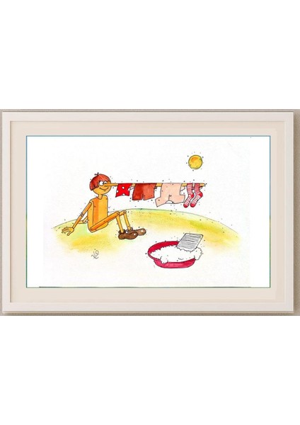 Rana Ghassemi 29X21CM Orijinal Karikatür Tablo fırsatları