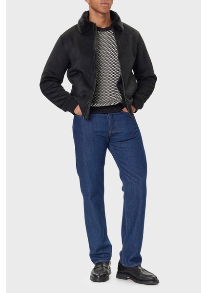 Soft Shearling Regular Fit Yumuşak Tüylü Ceket Yaka Mont M5BL43W2302 Erkek Mont M5BL43 W2302 Jblk fiyatları