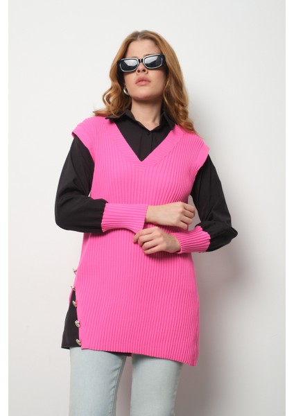 Fitilli Triko Süveterli Gömlek Ikili Kombin fiyatları