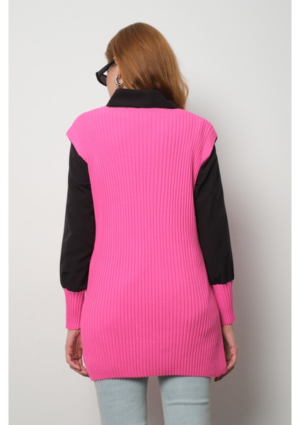 Fitilli Triko Süveterli Gömlek Ikili Kombin fırsatları