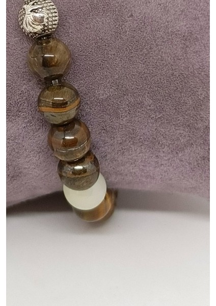 Kaplan Gözü ve Ay Doğal Taşlı Bileklik fiyatları