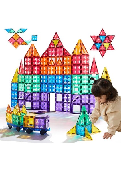 Renkli Magnetic Bloklar - Soğuk Renkler 20 Parça fırsatları