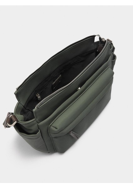 Teknik Kumaş Efektli Omuz Çantası fırsatları