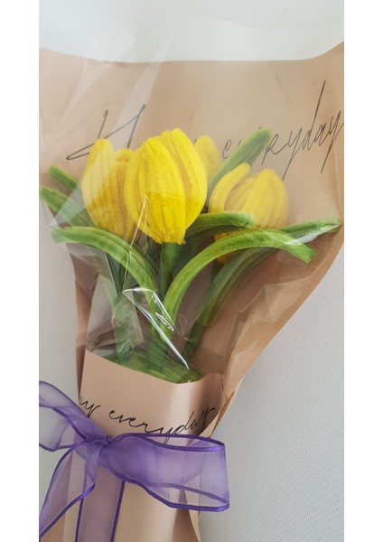 Lale Çiçek Buketi – El Yapımı Hediyelik Aranjman fiyatları