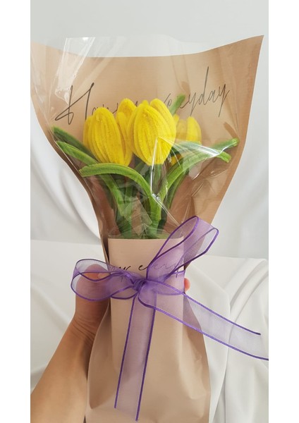 Lale Çiçek Buketi – El Yapımı Hediyelik Aranjman indirimleri