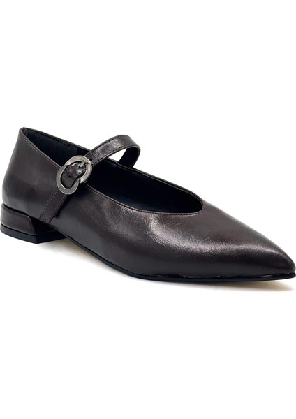 Marina Tokalı Günlük Kadın Babet Kahve