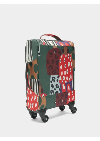Desenli Teknik Kumaş Seyahat Valizi modelleri