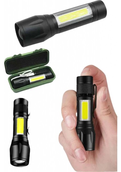 Uzun Menzilli Şarjlı El Feneri Uzun Ömürlü LED Işık Lamba indirimleri