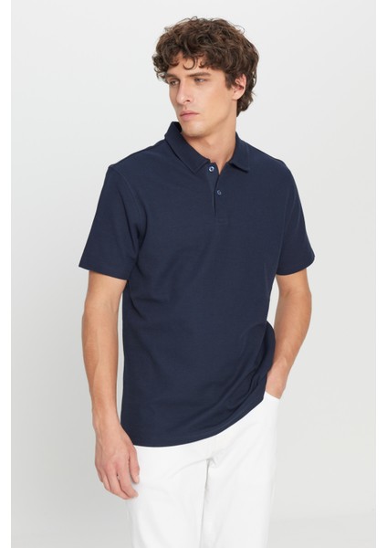 %100 Pamuk Slim Fit Dar Kesim Polo Yaka Jakarlı Triko Tişört modelleri