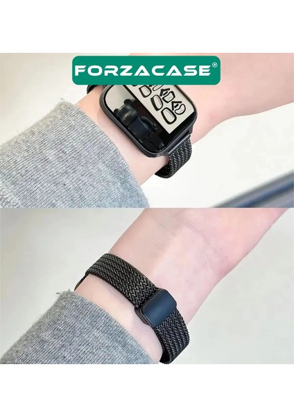 Apple Watch 9 45MM ile Uyumlu D Mıknatıslı Ince Metal Hasır Kordon Kayış - FC1139 fiyatları