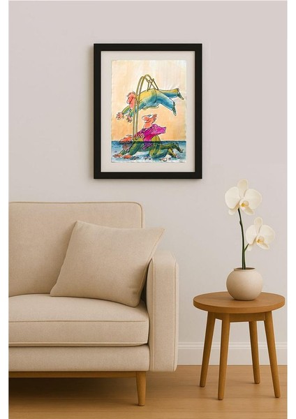 Ignjat Gatalo 43x30cm Orijinal Karikatür Tablo fiyatları