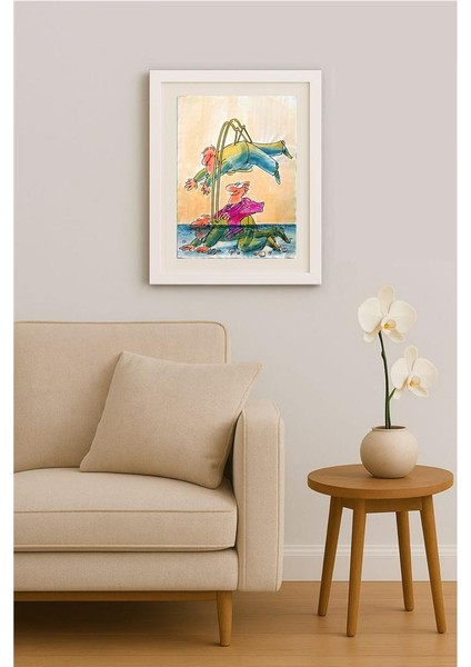 Ignjat Gatalo 43x30cm Orijinal Karikatür Tablo indirimleri