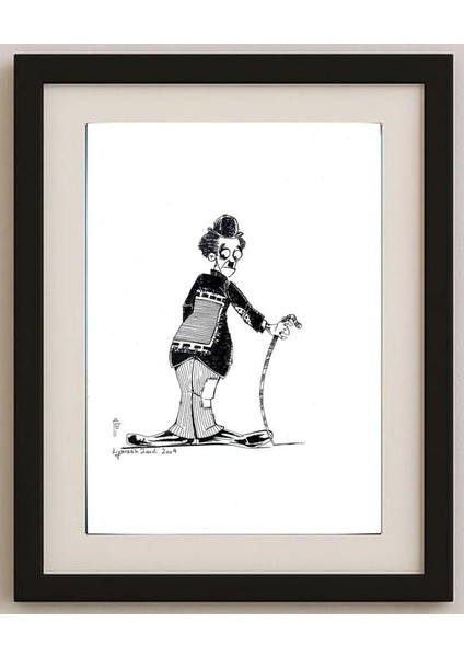 Kiyarash Zandi 36x26cm Orijinal Karikatür Tablo